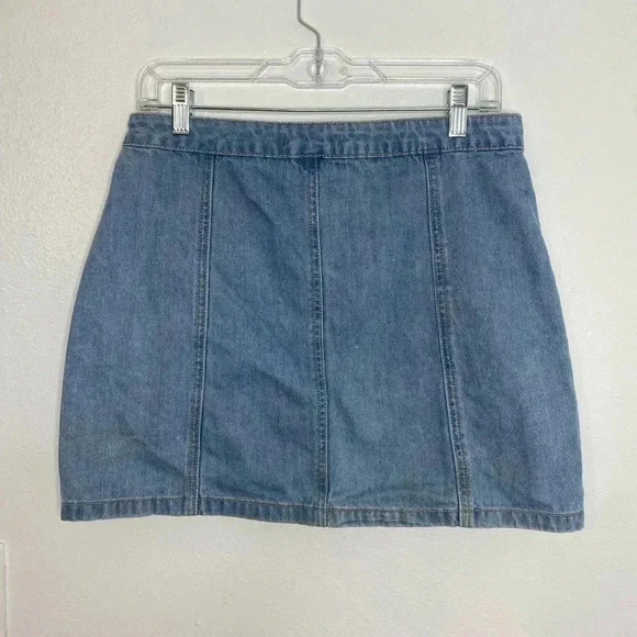 Forever 21 Button Down Denim Mini Skirt - Picture 3 of 4